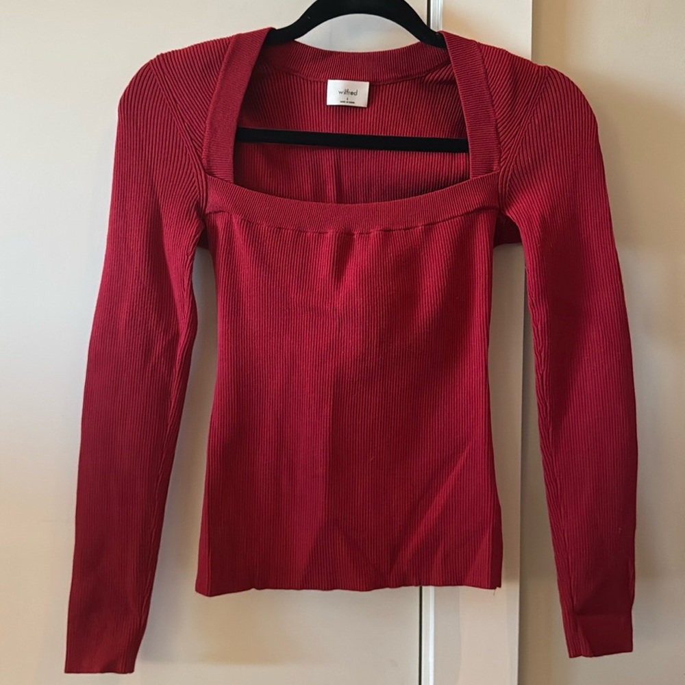 Wilfred squareneck longsleeve sweater